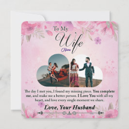 Carte Cadeau romantique pour elle, cadeau pour femme
