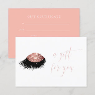 Carte Cadeau Rose Gold Glitter Eye