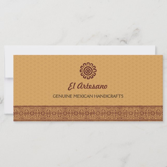 Carte Cadeau Rose mexicain d'or (Devant)