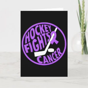 Carte Cadeau Ruban Violet Cancer Lutte Drôle de Hockey 