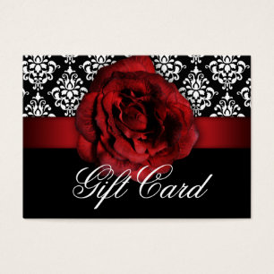 Carte cadeau Saint Valentin Rose rouge Floral Dama