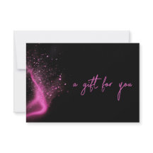 Carte Cadeau Salon de Beauté Ensemble Rose Néon No