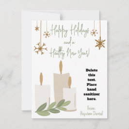 Carte cadeau Sanitizer à la main pour des bougies