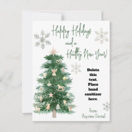 Carte cadeau Sanitizer à la main pour un arbre de