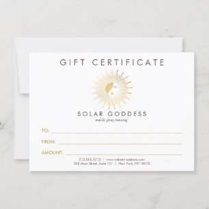 Carte cadeau Sun Goddess Girl Logo Spray Tanning