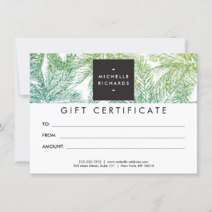 Carte Cadeau Tropical Green/Aqua Parties scintilla