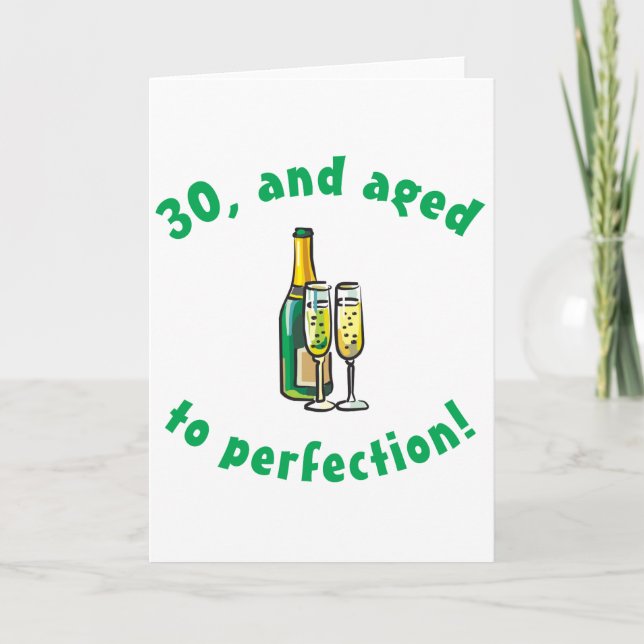 Carte Cadeau vintage 30e anniversaire (Devant)