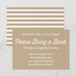 Carte cadeau vintage Baby shower rustique