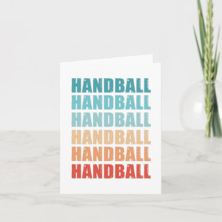 Carte Cadeau vintage de handball rétro