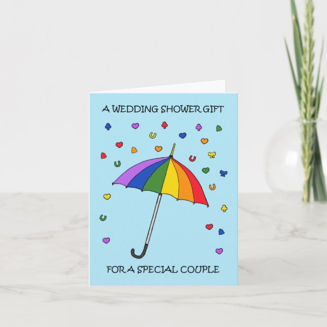 Carte Cadeau wedding shower pour Gay Couple (Devant)