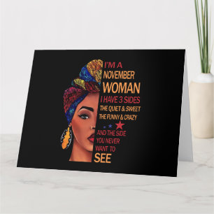 Carte Cadeaux d'anniversaire   Je suis une femme de nove