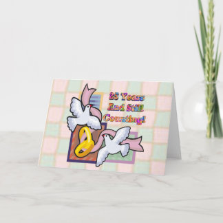 Carte Cadeaux de 25e anniversaire de mariage