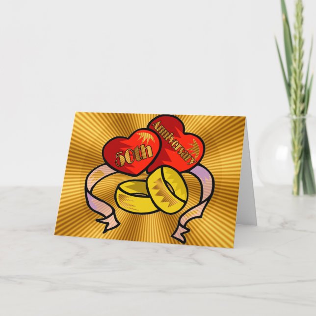 Carte Cadeaux de 50e anniversaire de mariage (Devant)