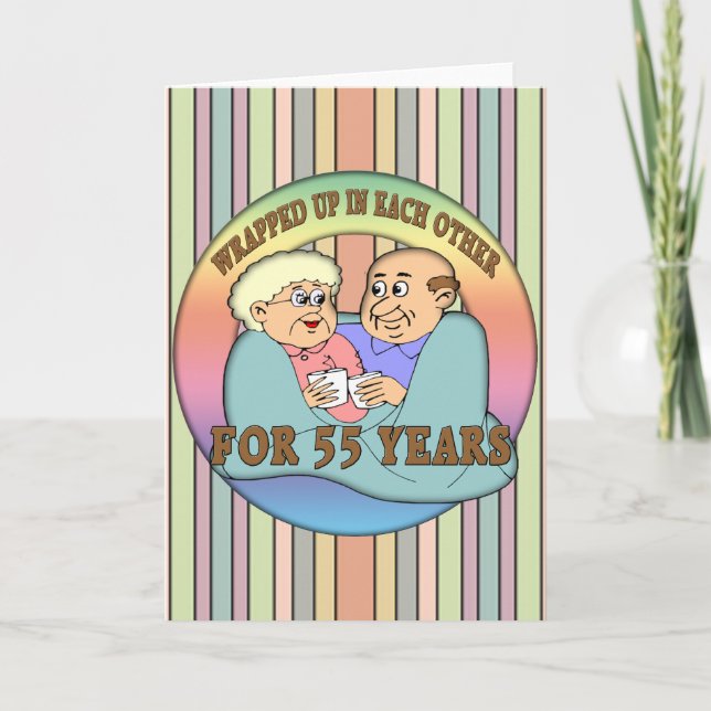 Carte Cadeaux de 55e anniversaire de mariage (Devant)