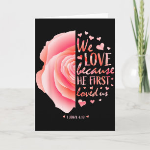 Carte Cadeaux de chemise de la Saint-Valentin chrétienne