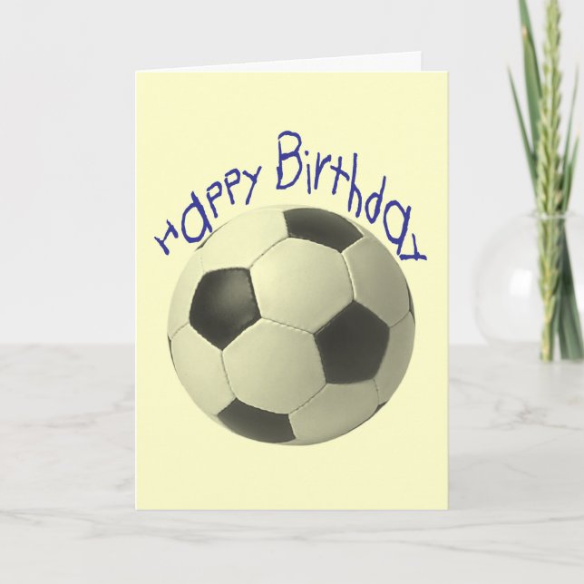 Carte Cadeaux De Football Anniversaire (Devant)