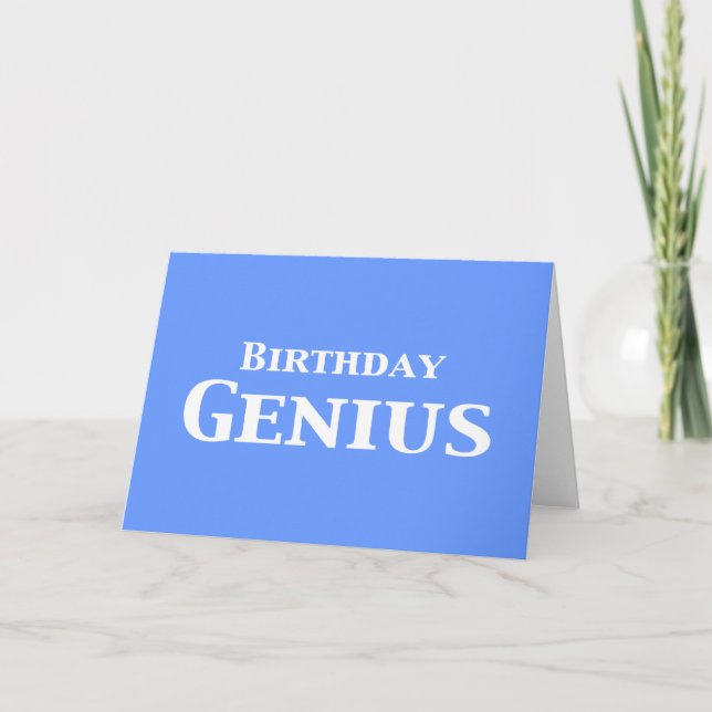 Carte Cadeaux de génie d'anniversaire (Devant)