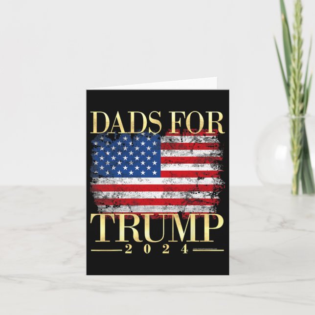 Carte Cadeaux de la fête des pères pour Trump 2024 Pro D (Devant)