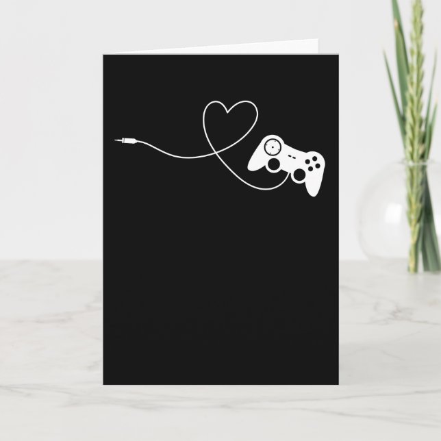 Carte Cadeaux de la Saint-Valentin Amateurs de jeux vidé (Devant)