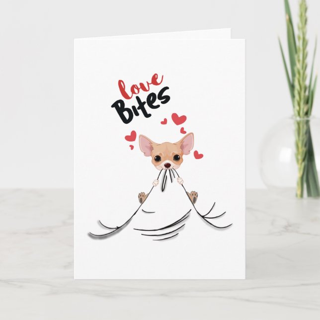 Carte Cadeaux de la Saint-Valentin pour elle morsures d' (Devant)