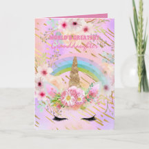 Cadeaux de licorne de PETITE-FILLE Rose Or Féminin