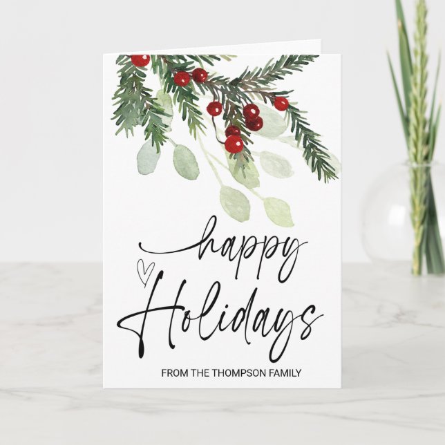 Carte Cadeaux de Noël pour les amis et la famille Joyeus (Devant)