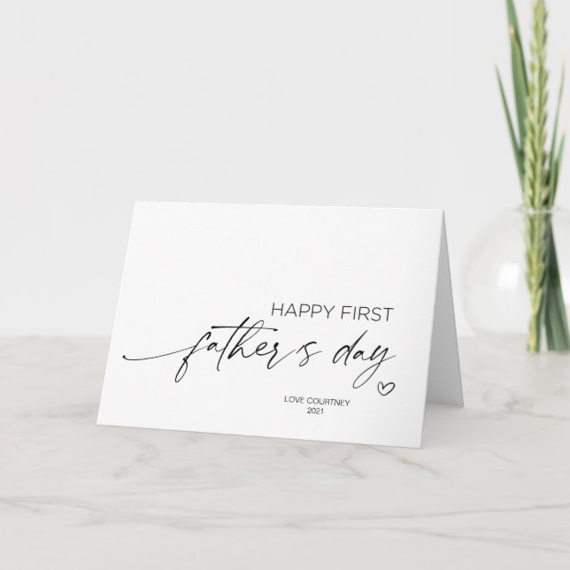 Carte Cadeaux de première fête des pères au mari de la f (Devant)