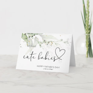 Carte Cadeaux de première Fête des pères Nouveau papa ma