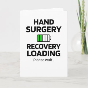 Carte Cadeaux de récupération de chirurgie à la main   C