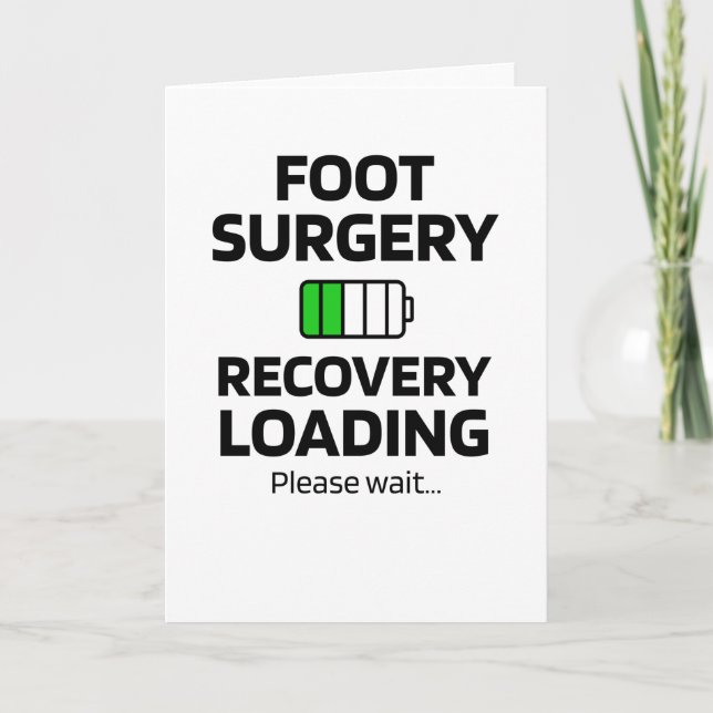 Carte Cadeaux de récupération de chirurgie de pied | Chi (Devant)
