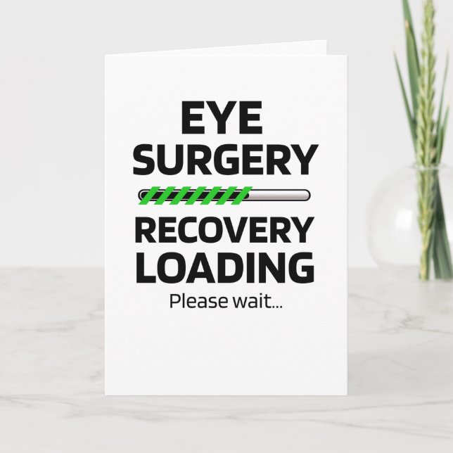 Carte Cadeaux de récupération de chirurgie oculaire Glau (Devant)