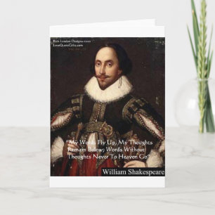 Carte Cadeaux de sagesse de citation de Shakespeare "Par