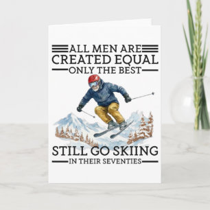 Carte Cadeaux de skieur pour homme de 70 ans pour son 70