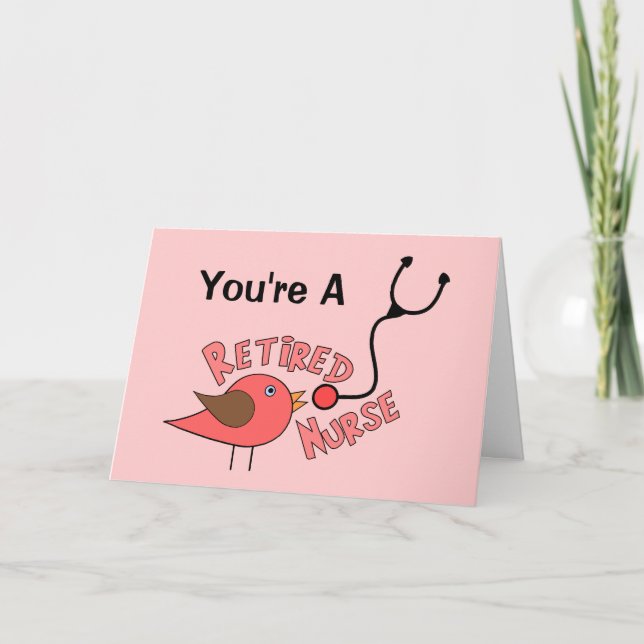 Carte Cadeaux de soins infirmiers à la retraite (Devant)