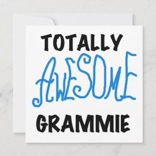 Carte Cadeaux de T-shirts bleu Grammie absolument géniau