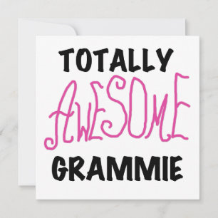 Carte Cadeaux de T-shirts rose Grammie absolument géniau
