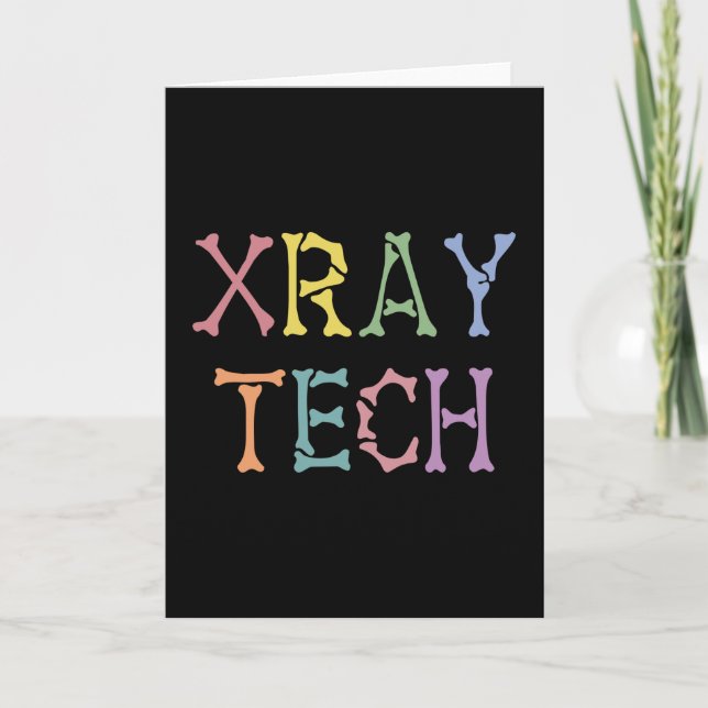 Carte Cadeaux de technologue en radiographie de Xray Tec (Devant)