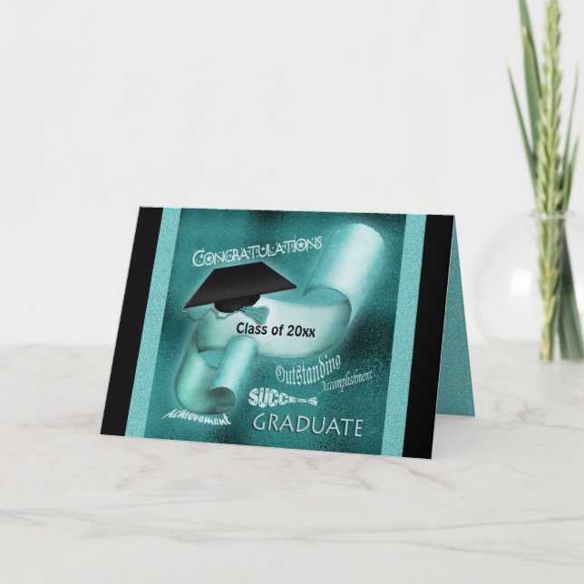 Carte Cadeaux d'études hommes femmes élégant (Devant)