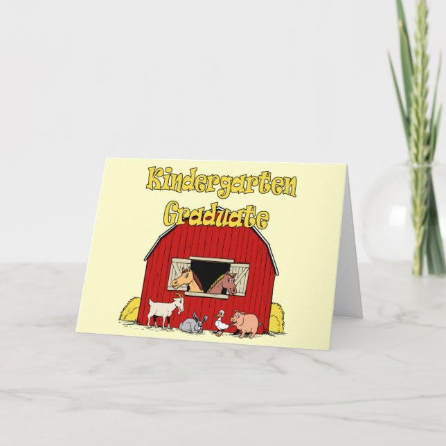 Carte Cadeaux d'obtention du diplôme de jardin d'enfants (Devant)