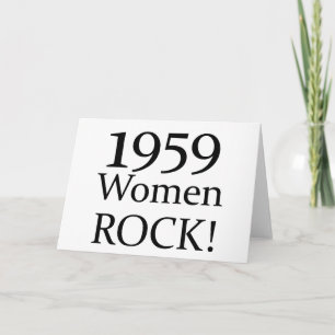Carte Cadeaux du 50e anniversaire, 1959 Women Rock!