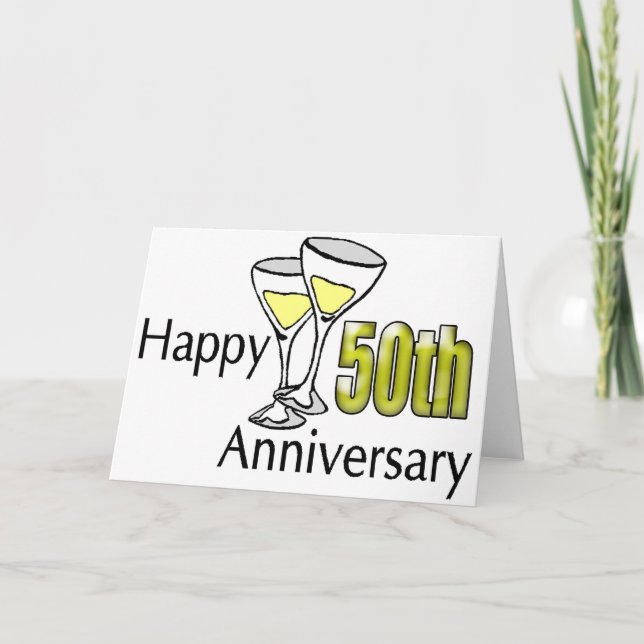 Carte Cadeaux du 50e anniversaire du Mariage (Devant)