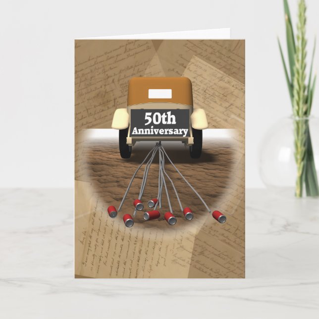 Carte Cadeaux du 50e anniversaire du Mariage (Devant)