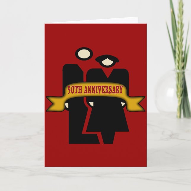Carte Cadeaux du 50e anniversaire du Mariage (Devant)
