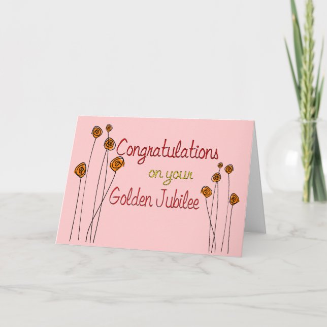 Carte Cadeaux du Jubilé d'or des Soeurs (50e anniversair (Devant)