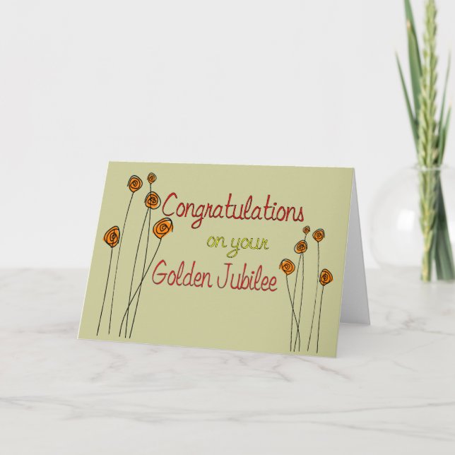 Carte Cadeaux du Jubilé d'or des Soeurs (50e anniversair (Devant)