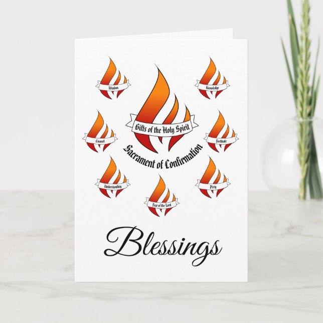 Carte Cadeaux génériques de l'Esprit Saint Confirmation (Devant)