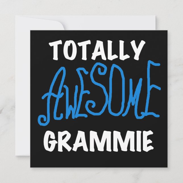 Carte Cadeaux Grammie Blue totalement génial (Devant)