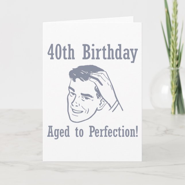 Carte Cadeaux Hilarious 40e anniversaire (Devant)