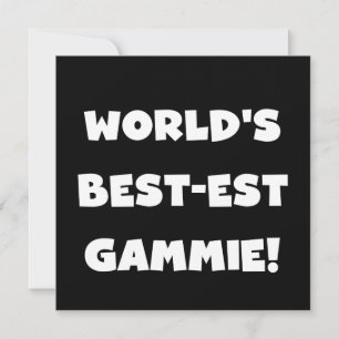 Carte Cadeaux noirs et blancs du Meilleur-est Gammie du