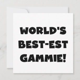 Carte Cadeaux noirs et blancs du Meilleur-est Gammie du
